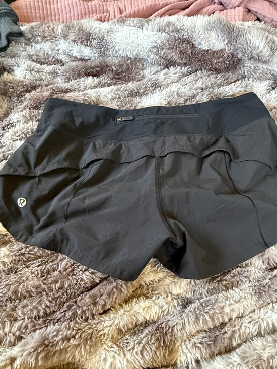 lululemon athletica Pants - lululemon athletica Black Athletic Running Shorts with Zip Pocket